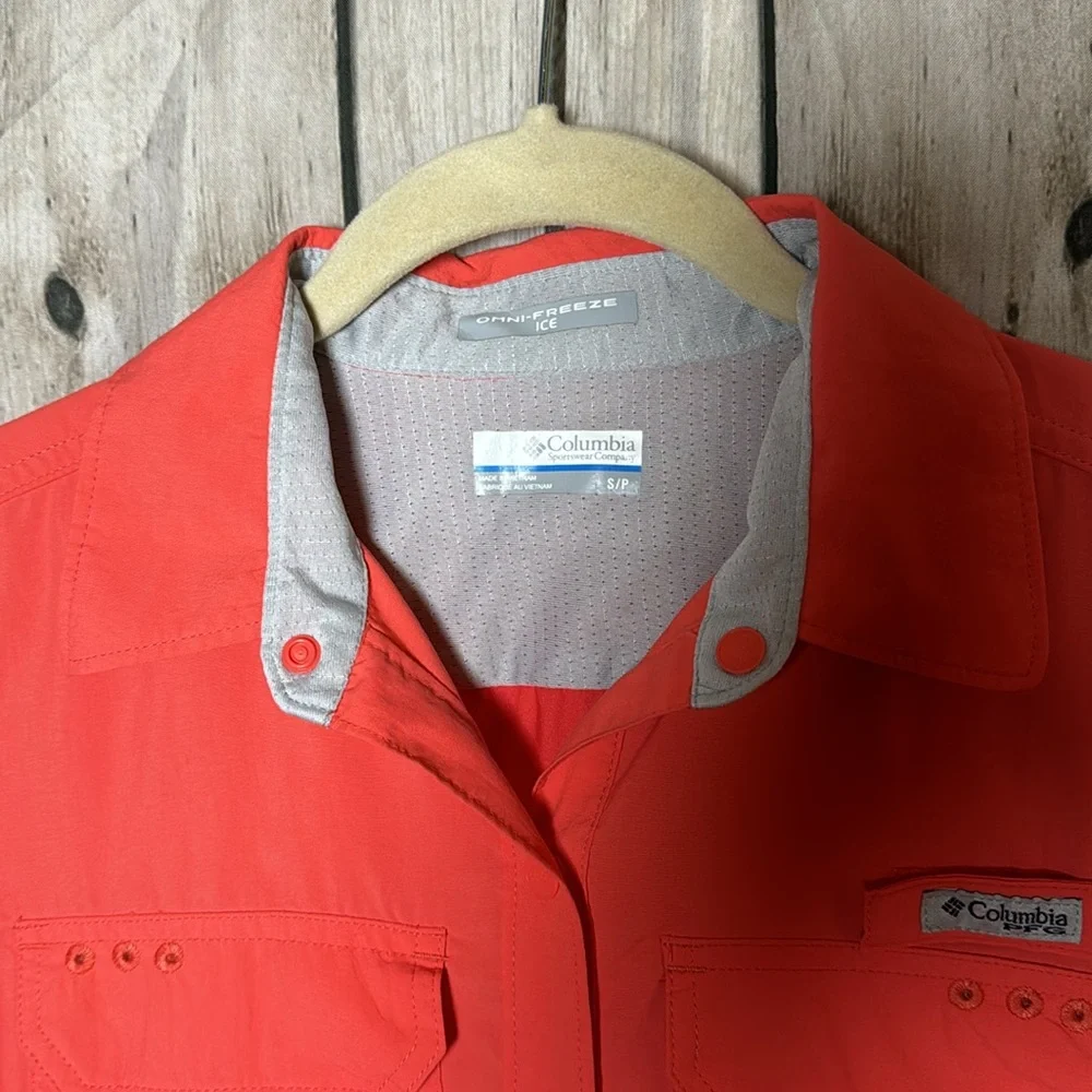 COLUMBIA Women's PFG Omni-Freeze Long Sleeve SnapUp Top Women's Small - Picture 4 of 13